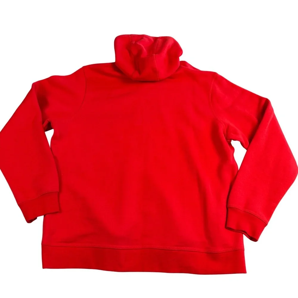 Nike‎ Hoodie Mens XXL Red Pullover Logo Sweatshirt Athleisure Sportswear Retro